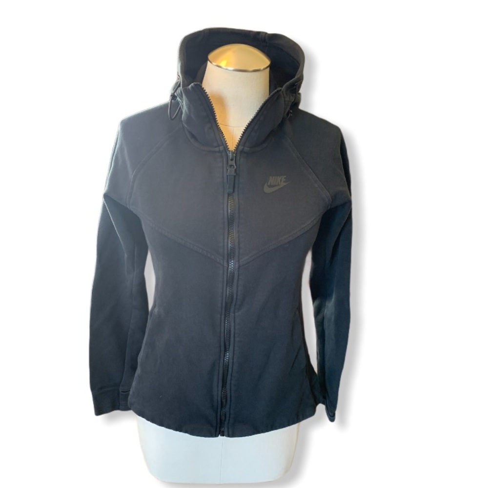 Nike black full zip hoodie small